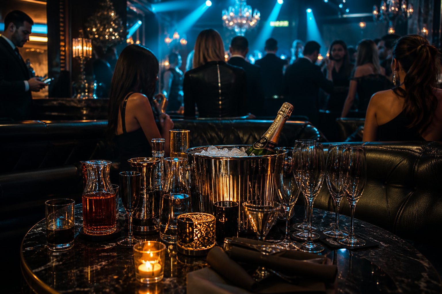 VIP bottle service table
